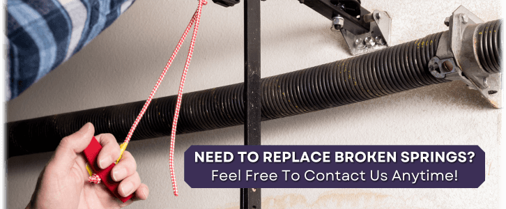 Broken Garage Door Spring Folsom CA